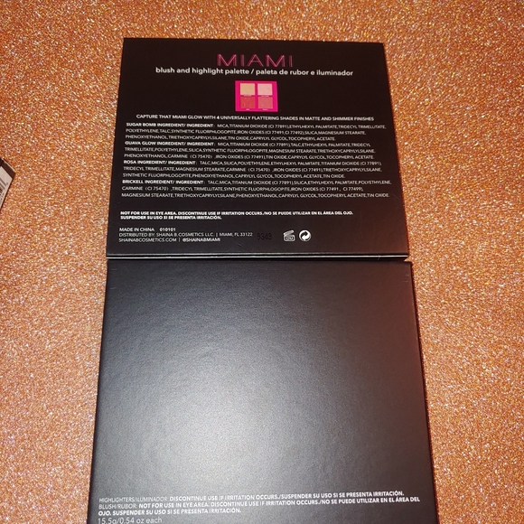 Shaina B Miami Blush & Highlighter Face Palette - Picture 2 of 2